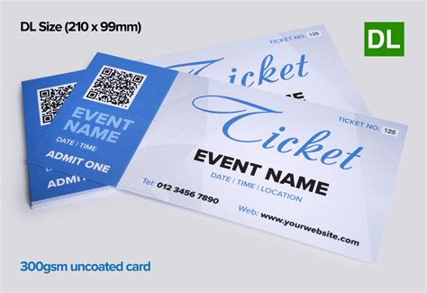 print event tickets.
